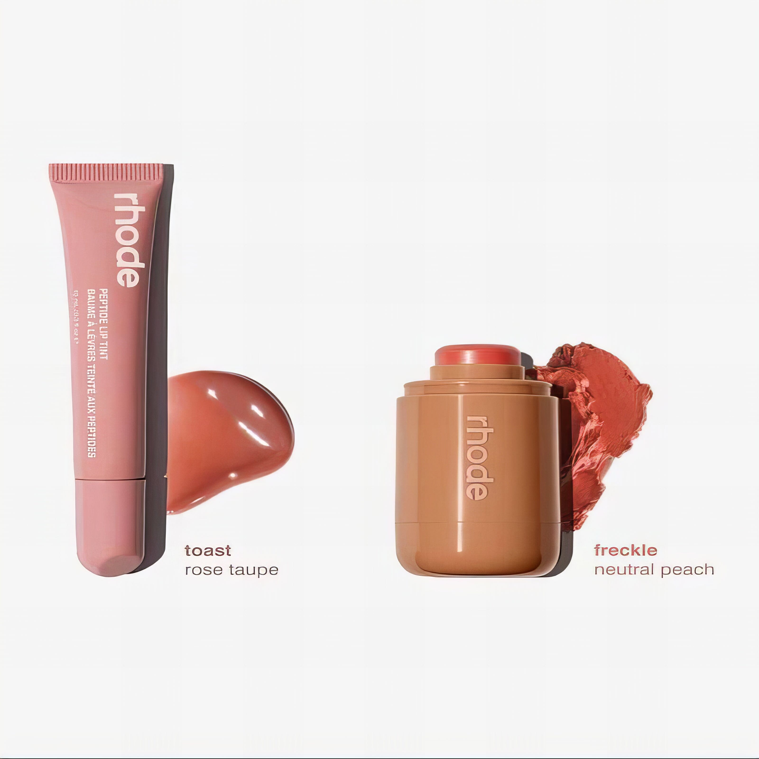 Pocket Blush + Peptide Lip Tint Rhode (Essential Duos) Acessório de Beleza BELISSE STORE Freckle + Toast