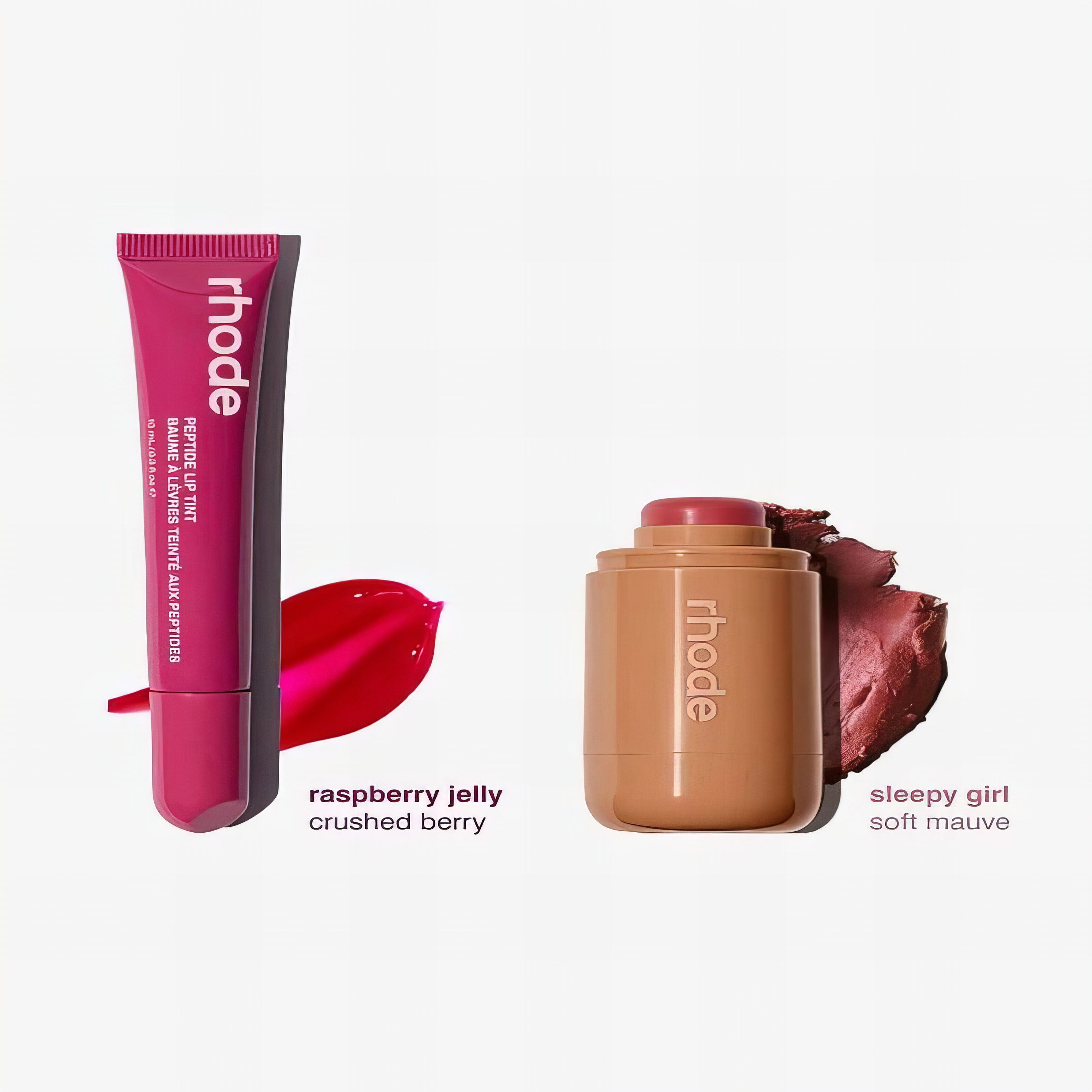 Pocket Blush + Peptide Lip Tint Rhode (Essential Duos) Acessório de Beleza BELISSE STORE Sleepy Girl + Raspberry Jelly
