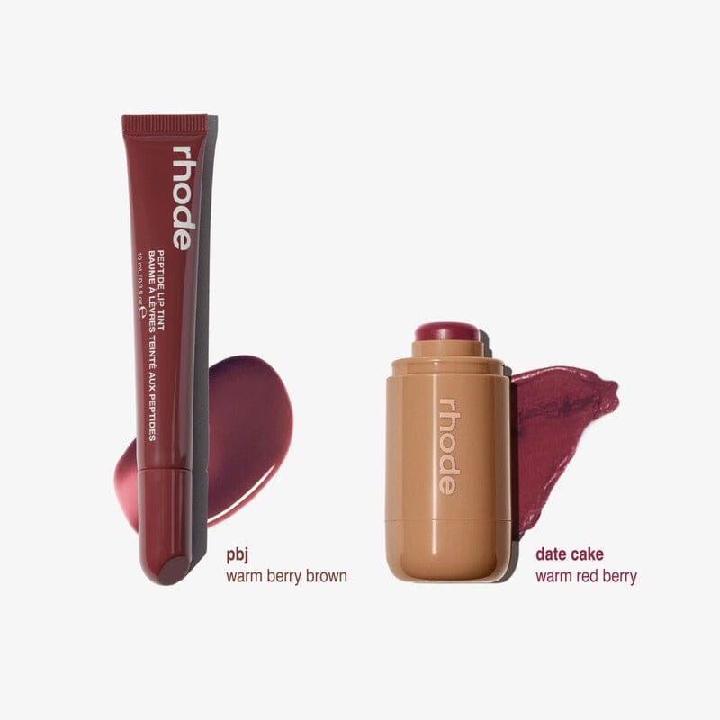 Pocket Blush + Peptide Lip Tint (Essential Duos) Acessório de Beleza L'essence Jolie PBJ + Date Cake 
